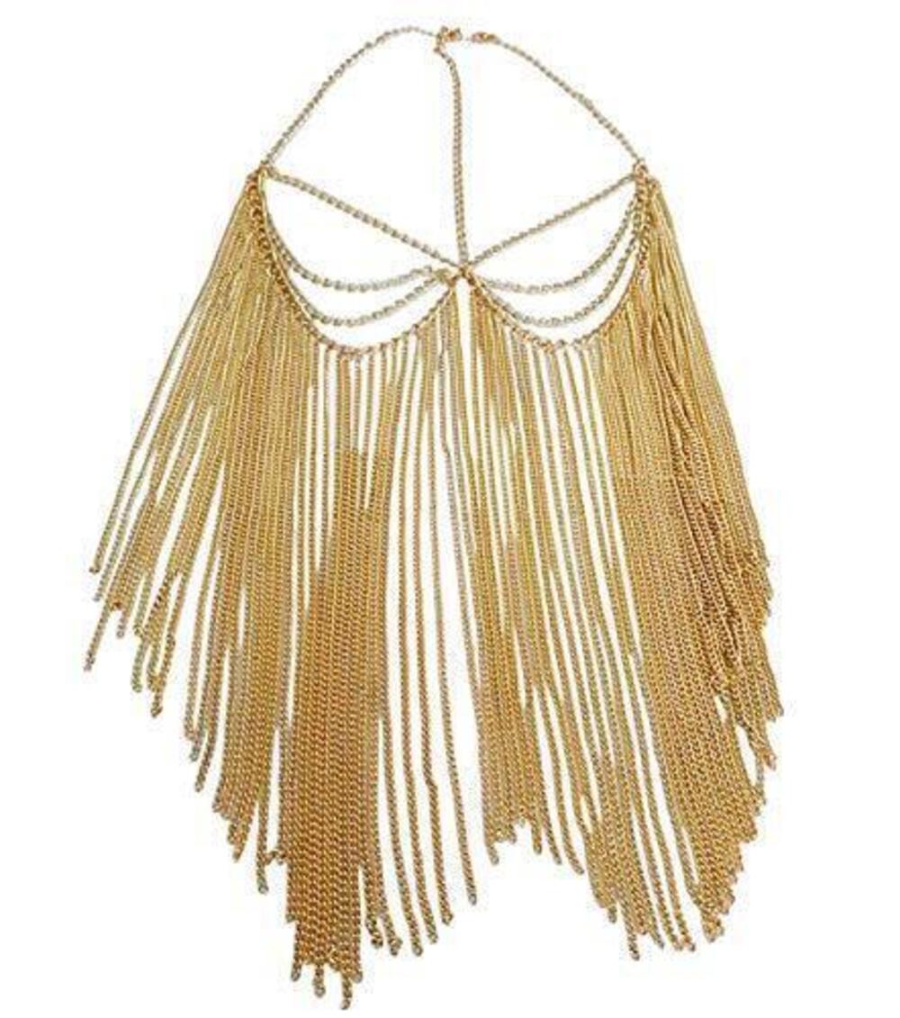 4503 Party Mask Headwear Masquerade Coin Veil Face Chain Gold